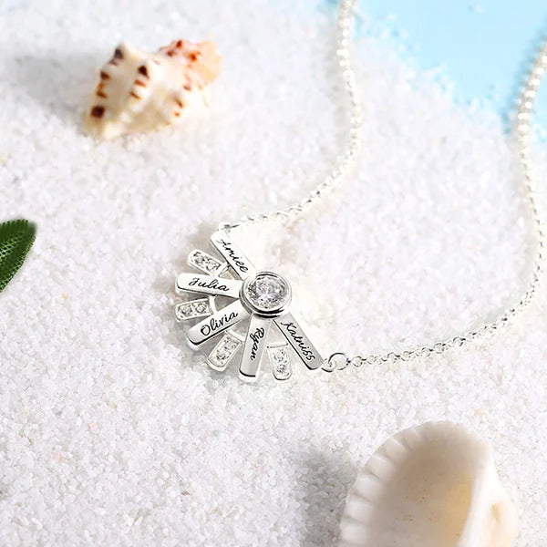 "You Are My Sun Shine" Birthstone Necklace - Glamour
