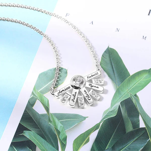 "You Are My Sun Shine" Birthstone Necklace - Glamour