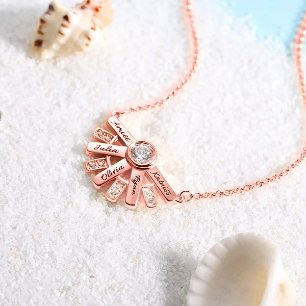"You Are My Sun Shine" Birthstone Necklace - Glamour