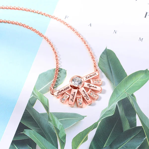 "You Are My Sun Shine" Birthstone Necklace - Glamour