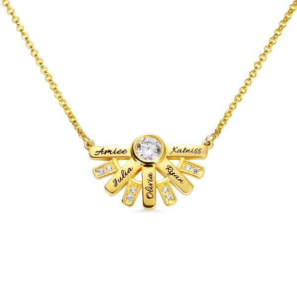 "You Are My Sun Shine" Birthstone Necklace - Glamour