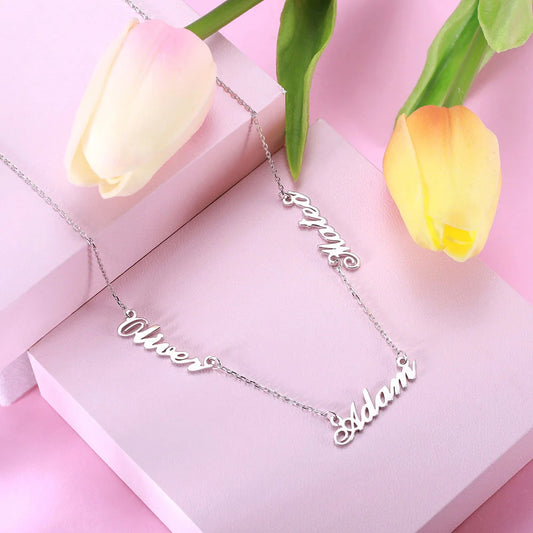 Personalized Tres-Names Necklace - Glamour