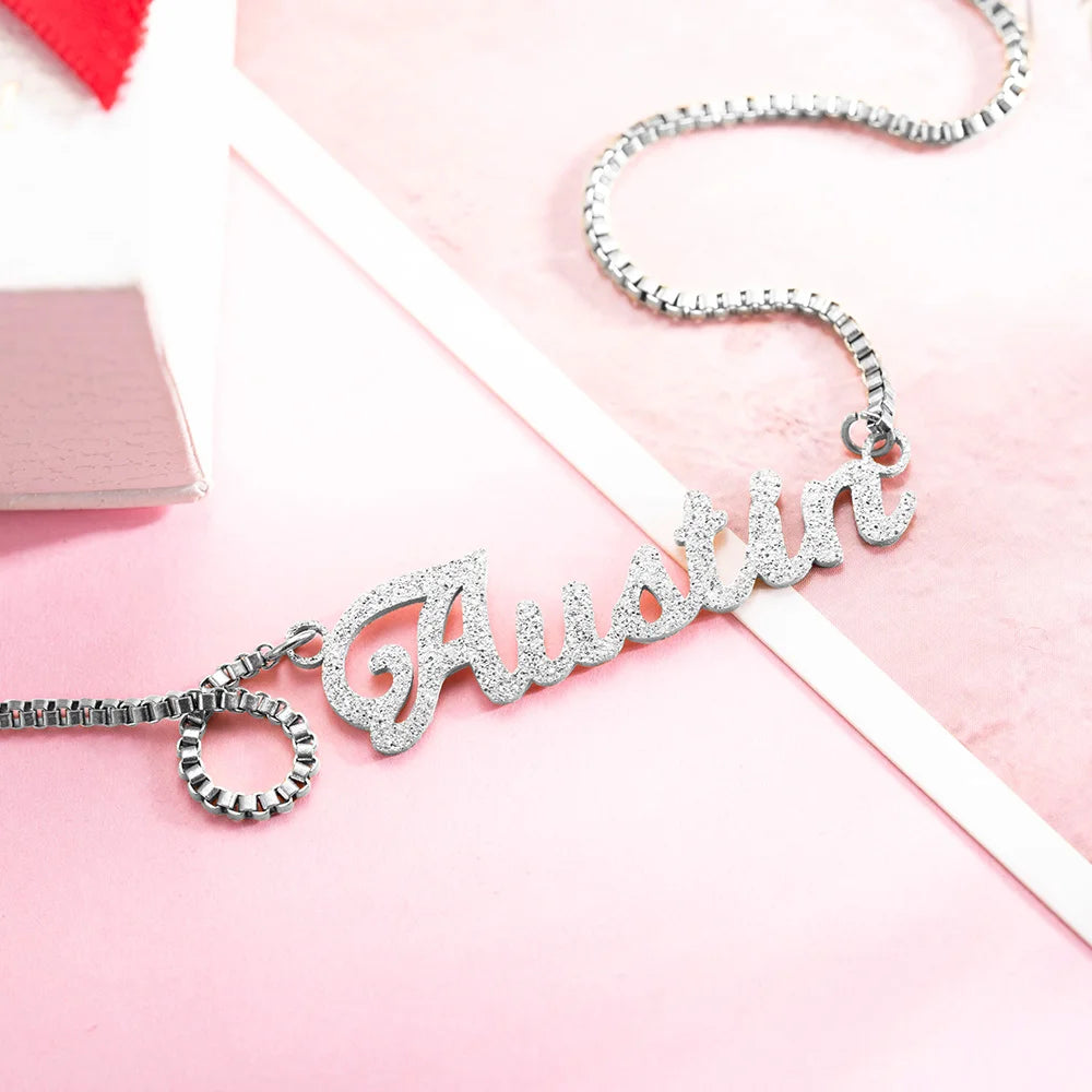 Personalized Sparkling Name Necklace - Glamour