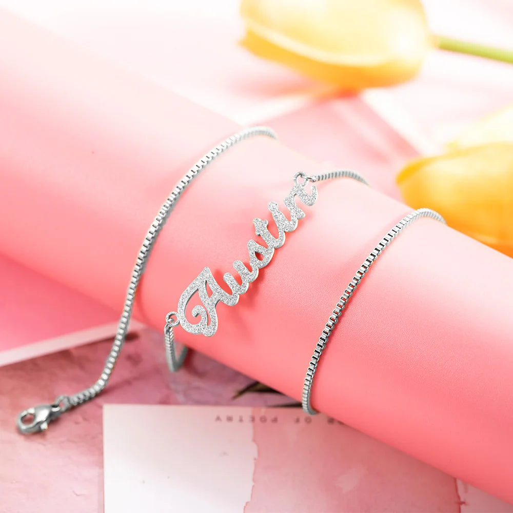 Personalized Sparkling Name Necklace - Glamour