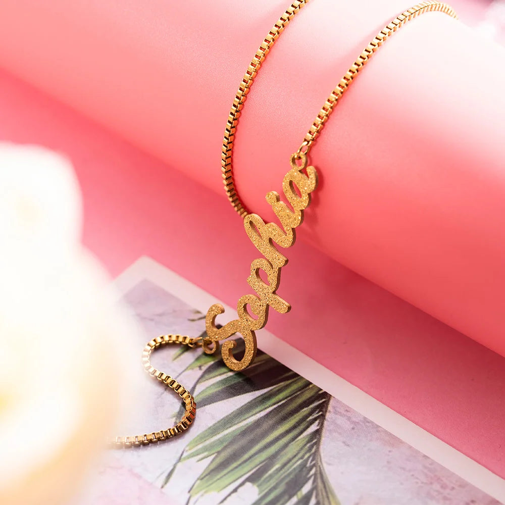 Personalized Sparkling Name Necklace - Glamour