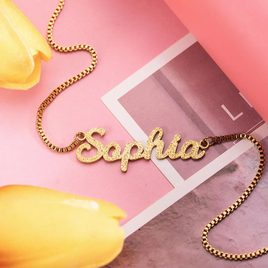 Personalized Sparkling Name Necklace - Glamour