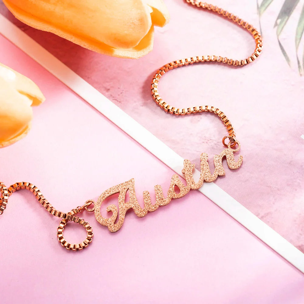 Personalized Sparkling Name Necklace - Glamour