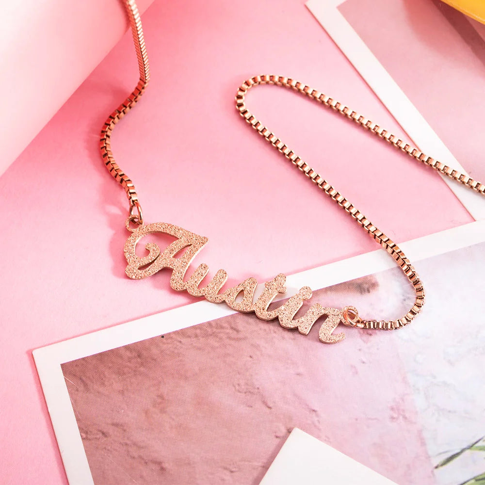 Personalized Sparkling Name Necklace - Glamour