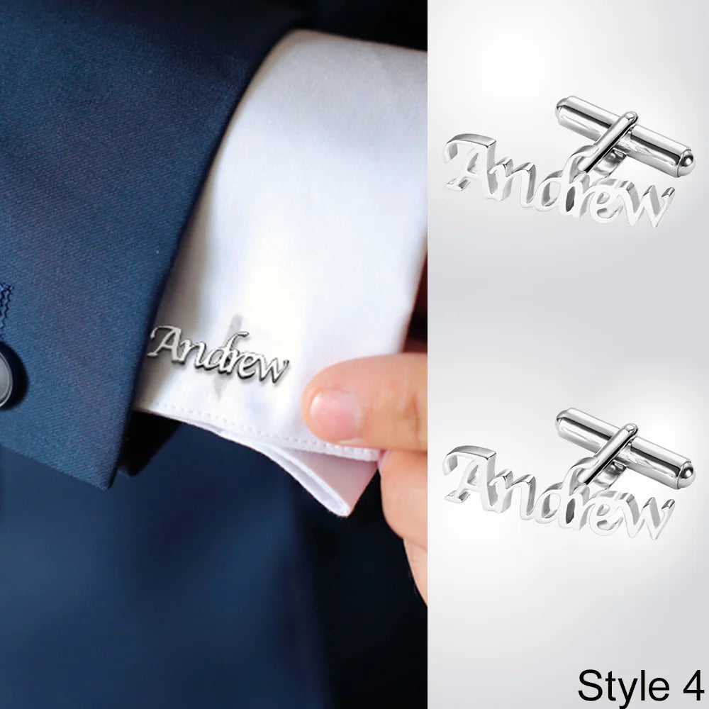 Personalized Letter/Name Name Cufflinks - Glamour