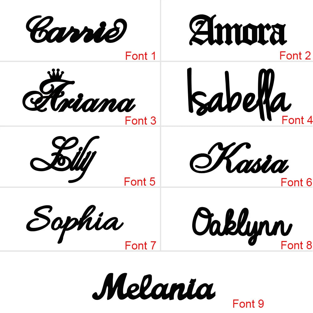 Customizable Name Bracelet with different Fonts - Glamour