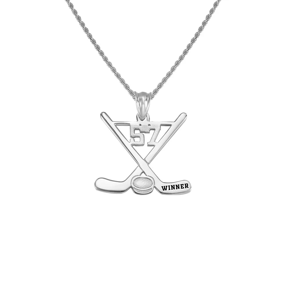 Personalisierter Eishockeyschläger Schmuck