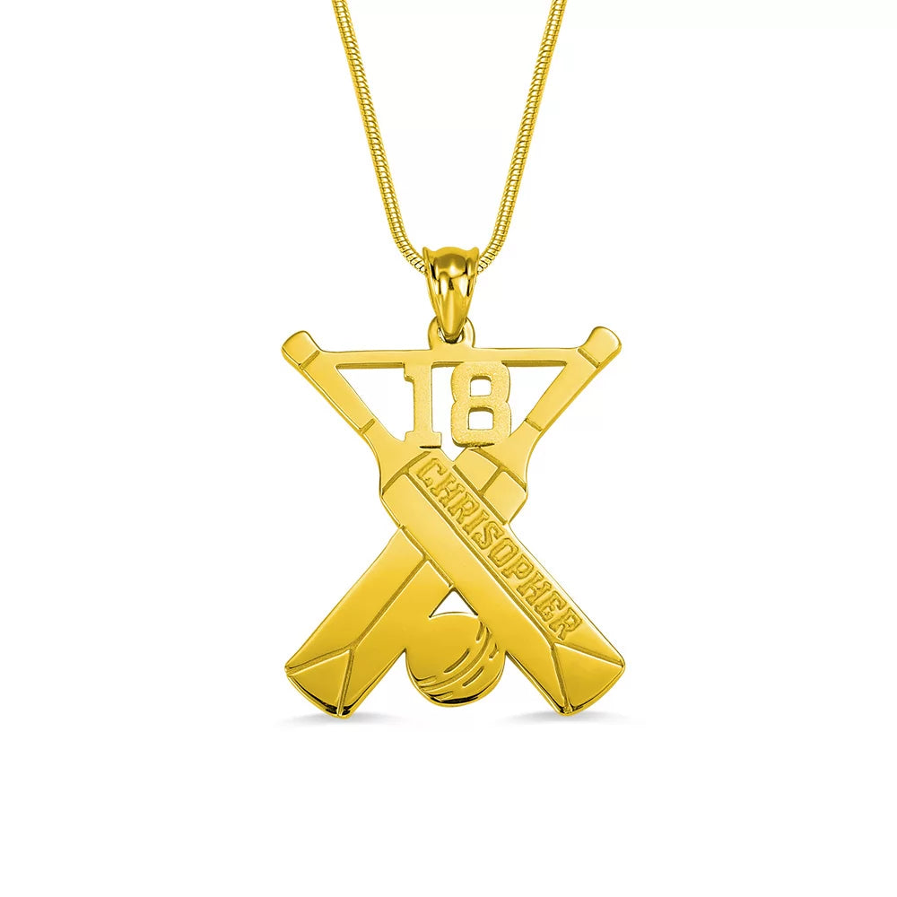 Personalized Cricket Memorial Necklace - Glamour