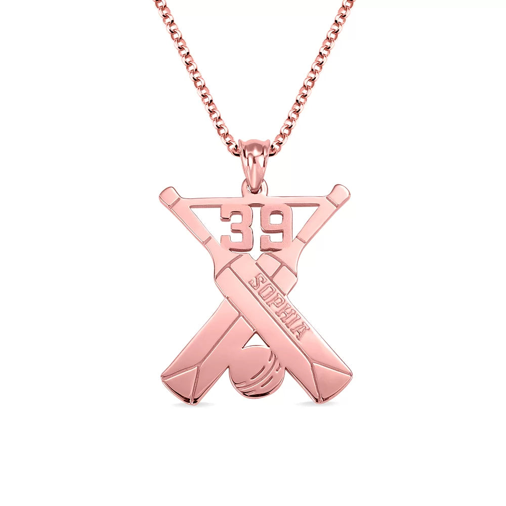 Personalized Cricket Memorial Necklace - Glamour