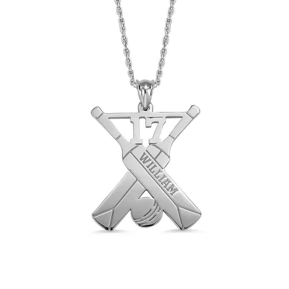 Personalized Cricket Memorial Necklace - Glamour