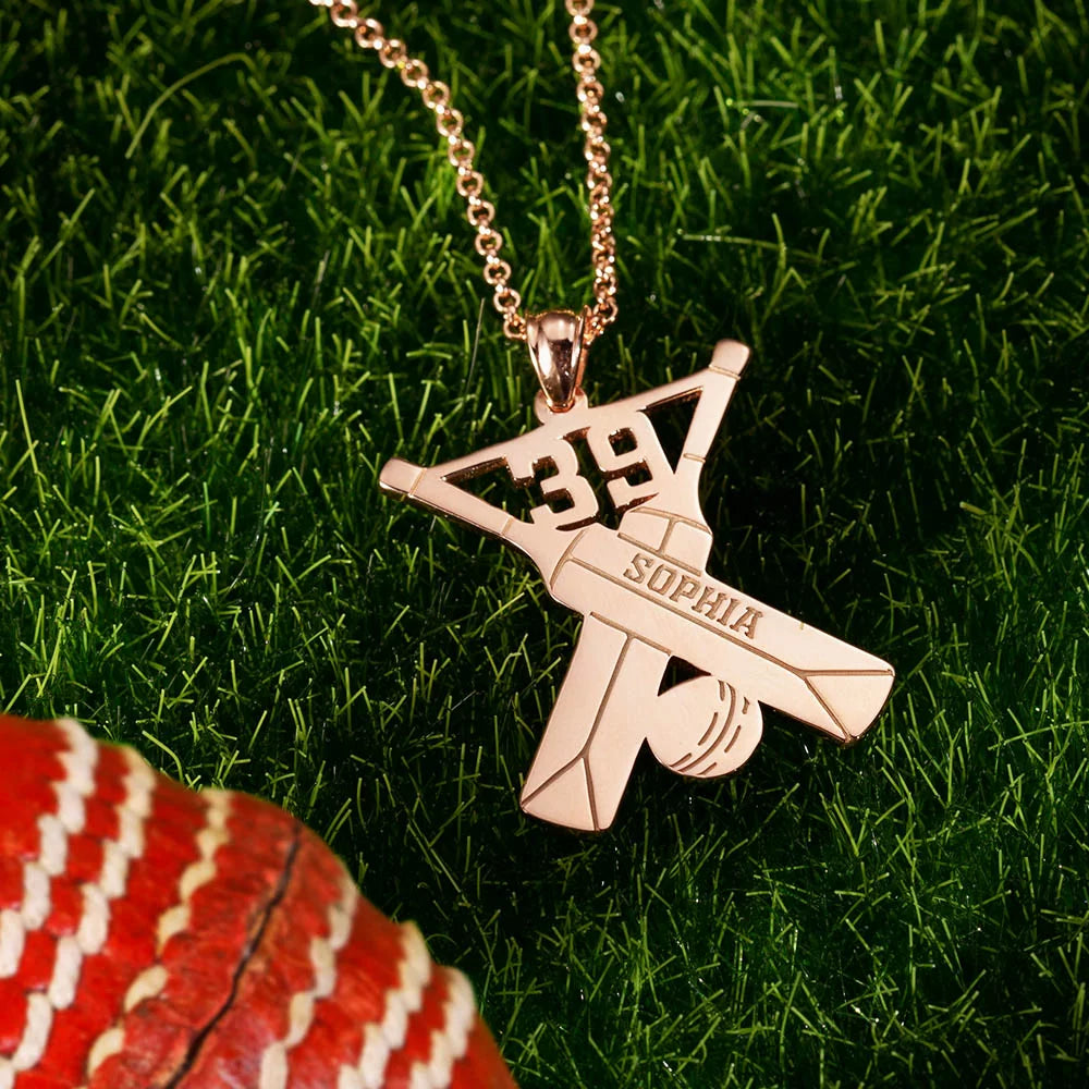 Personalized Cricket Memorial Necklace - Glamour