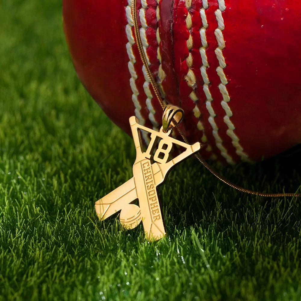 Personalized Cricket Memorial Necklace - Glamour