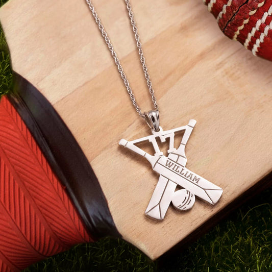 Personalized Cricket Memorial Necklace - Glamour