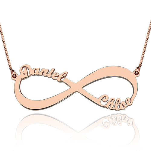 Infinity Necklace Double Names