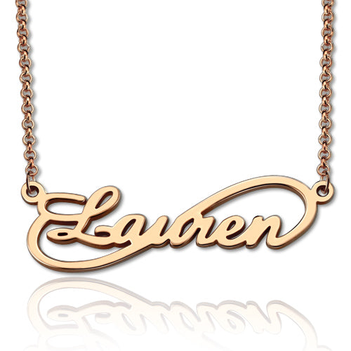 Unique Infinity Style Name Necklace - Glamour