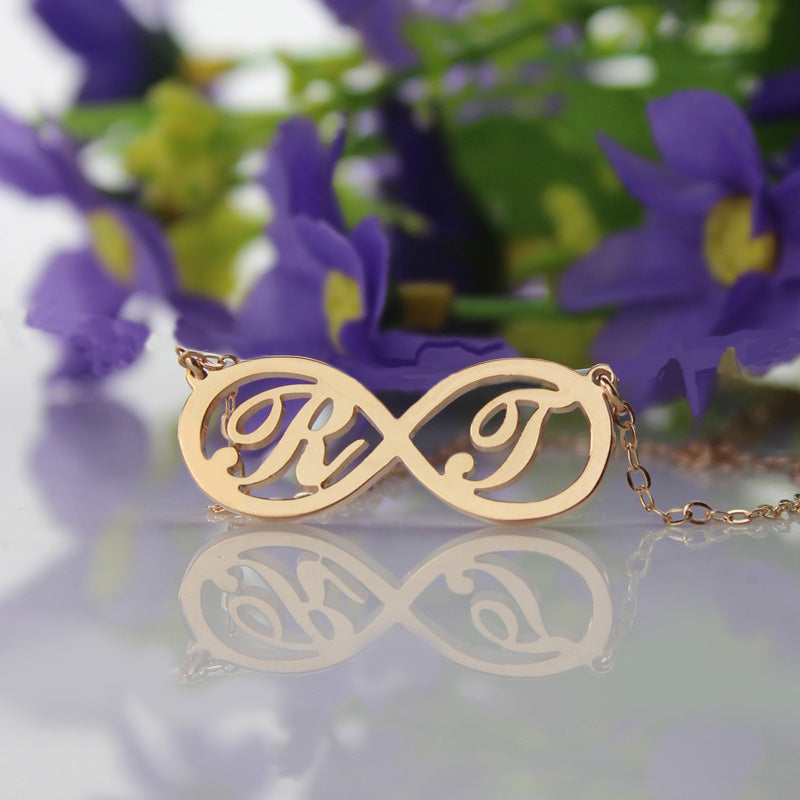 Infinity Necklaces with Two Initial - Glamour
