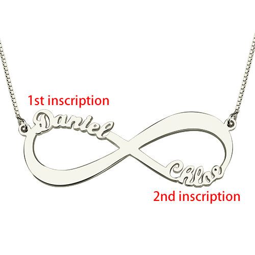 Infinity Necklace Double Names