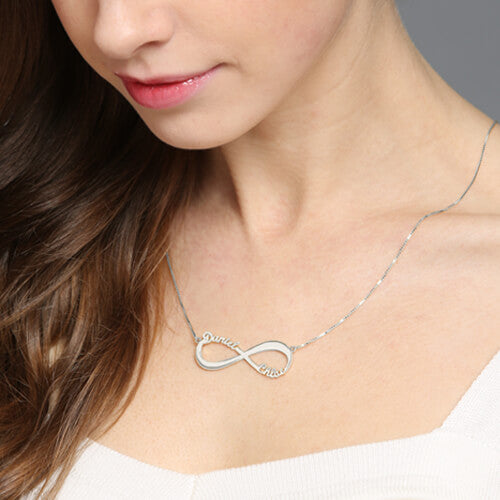 Infinity Necklace Double Names