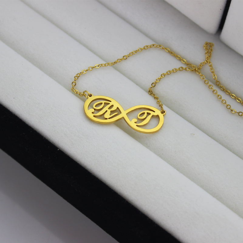Infinity Necklaces with Two Initial - Glamour