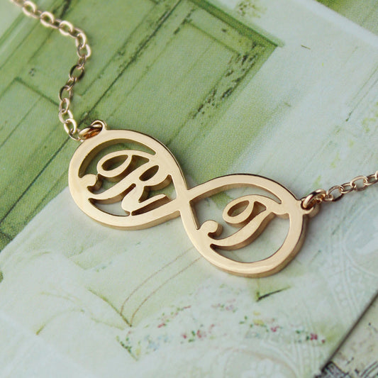 Infinity Necklaces with Two Initial - Glamour