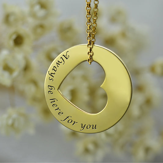 Always Be Here For You Promise Necklace - Glamour