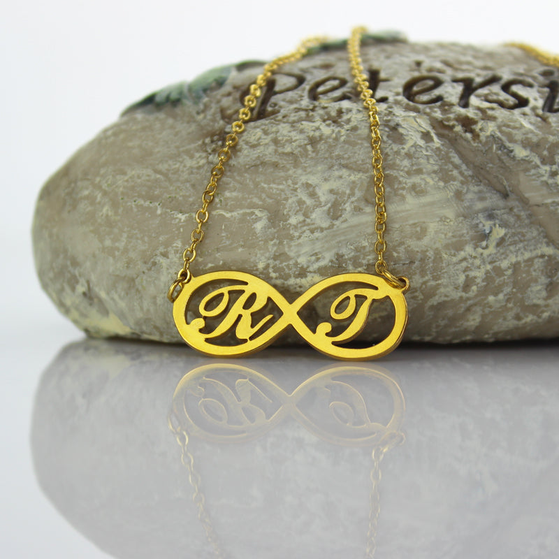 Infinity Necklaces with Two Initial - Glamour