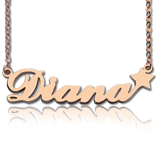 Sex and The City Name Necklace With Star - Glamour