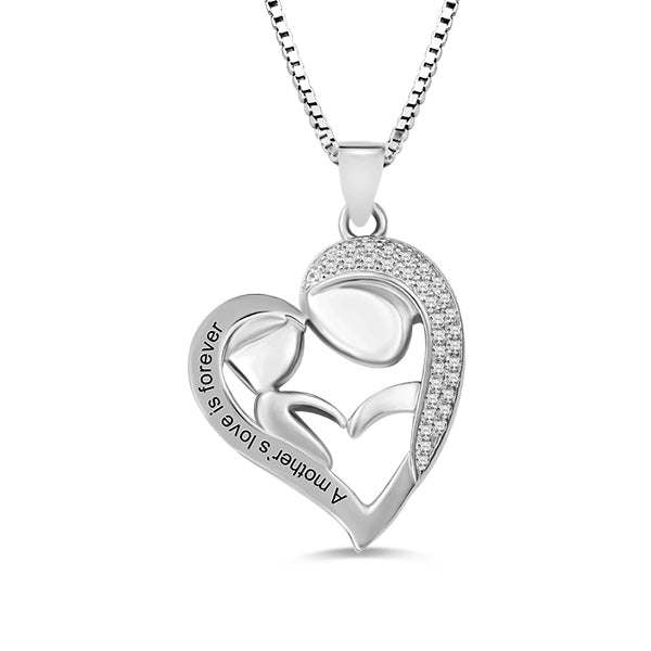 Mom And Daughter Necklace - Glamour