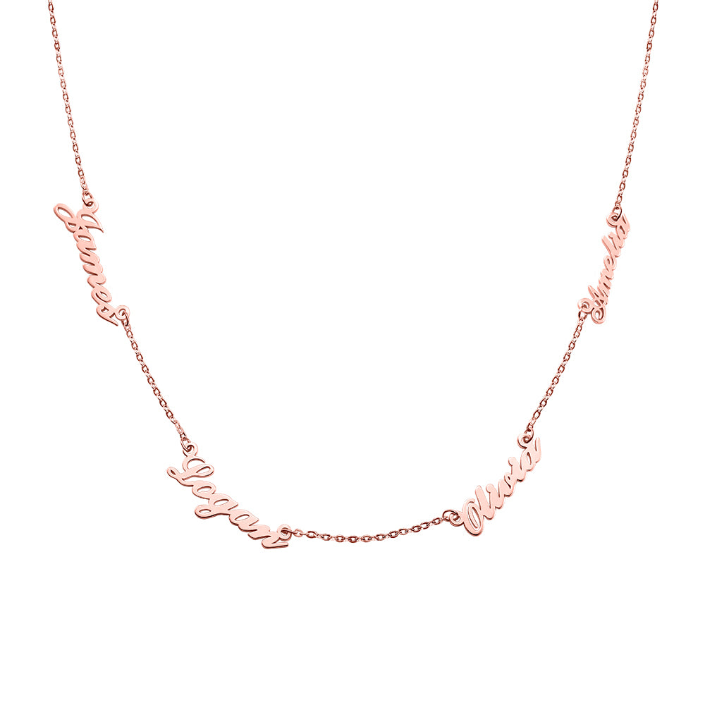 Personalized 4 Names Necklace - Glamour