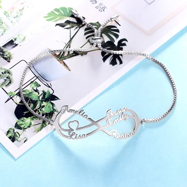 Infinity Bracelet 1-6 Name - Glamour