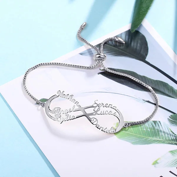 Infinity Bracelet 1-6 Name - Glamour
