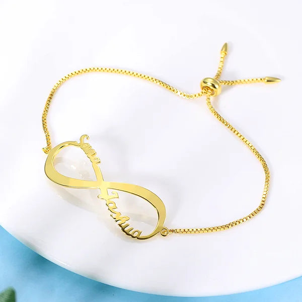 Infinity Bracelet 1-6 Name - Glamour