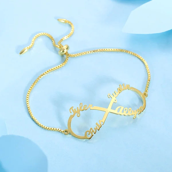 Infinity Bracelet 1-6 Name - Glamour