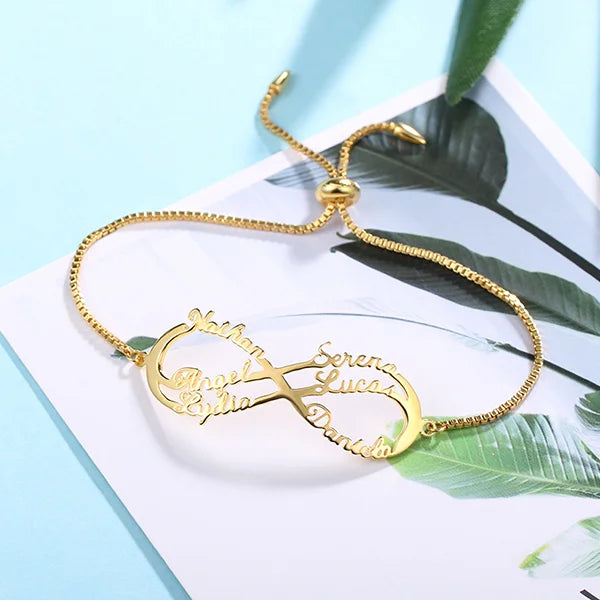 Infinity Bracelet 1-6 Name - Glamour