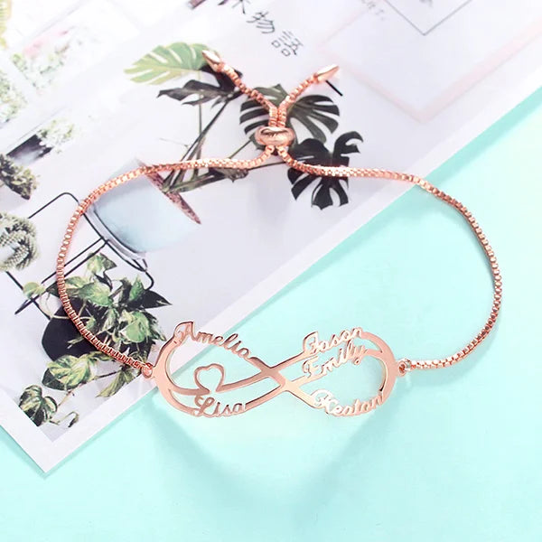 Infinity Bracelet 1-6 Name - Glamour