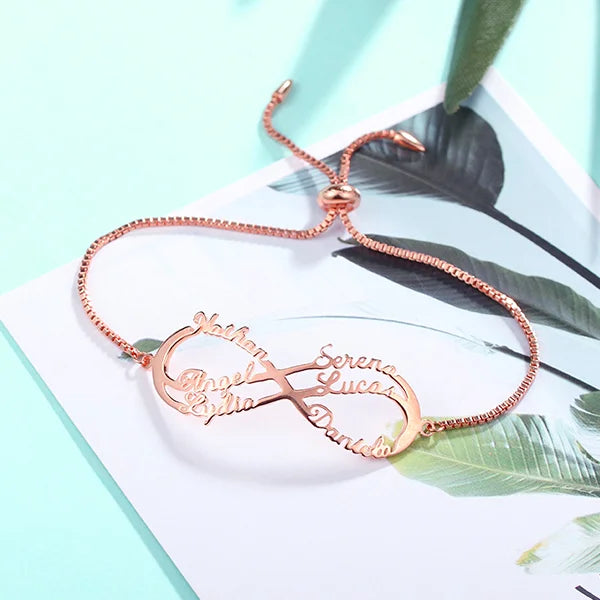 Infinity Bracelet 1-6 Name - Glamour