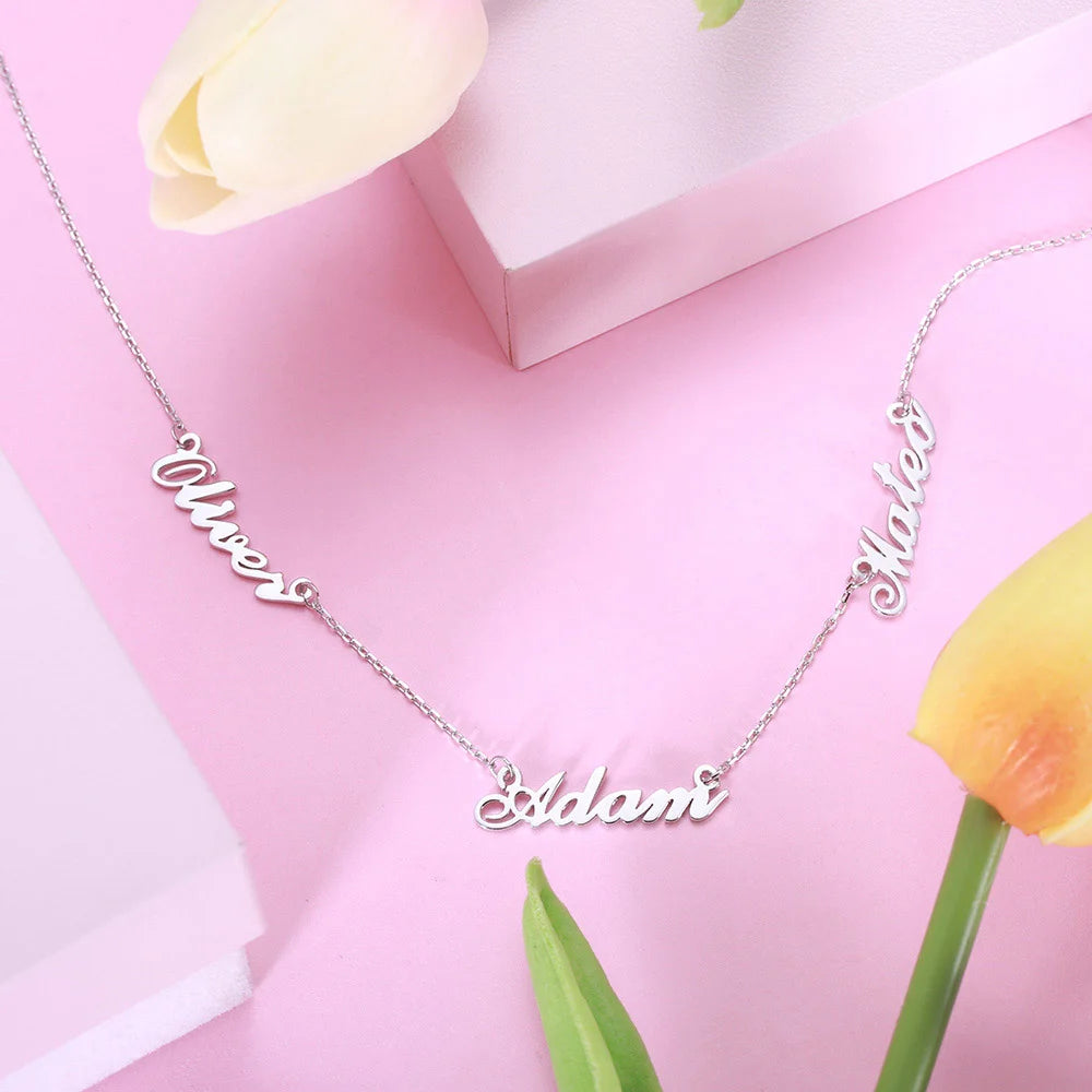 Personalized Tres-Names Necklace - Glamour