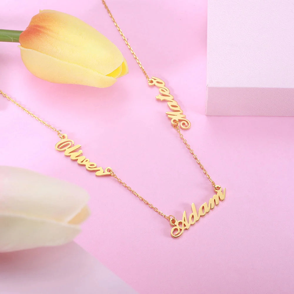 Personalized Tres-Names Necklace - Glamour