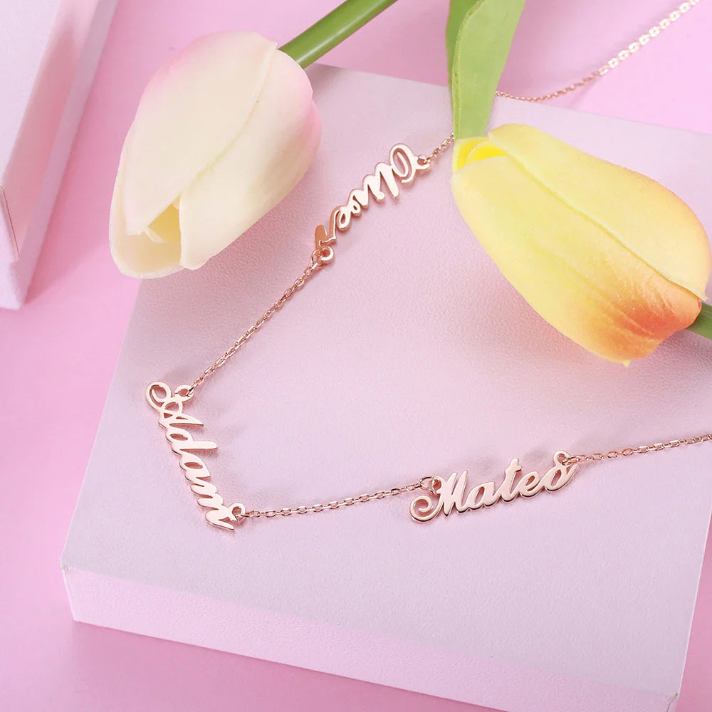 Personalized Tres-Names Necklace - Glamour