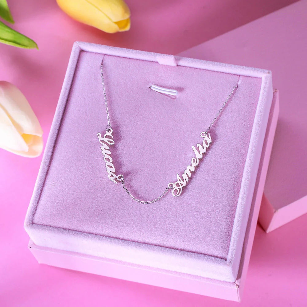 Personalized Double Name Necklace - Glamour