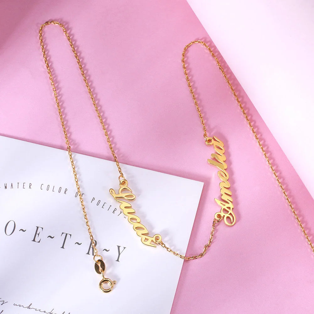 Personalized Double Name Necklace - Glamour