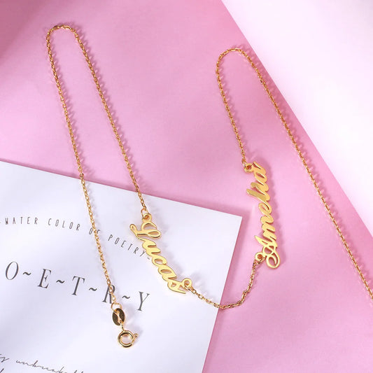 Personalized Double Name Necklace - Glamour