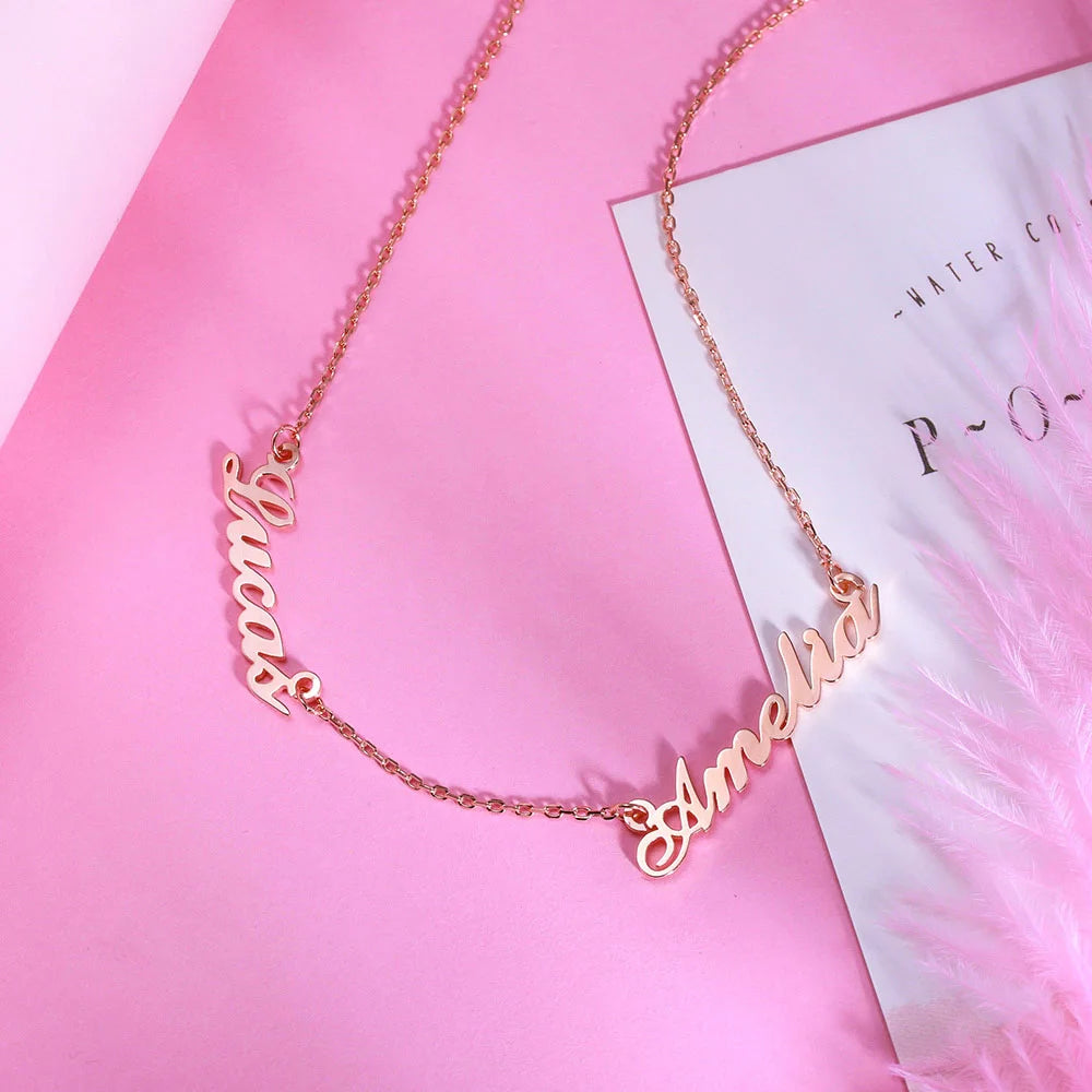 Personalized Double Name Necklace - Glamour