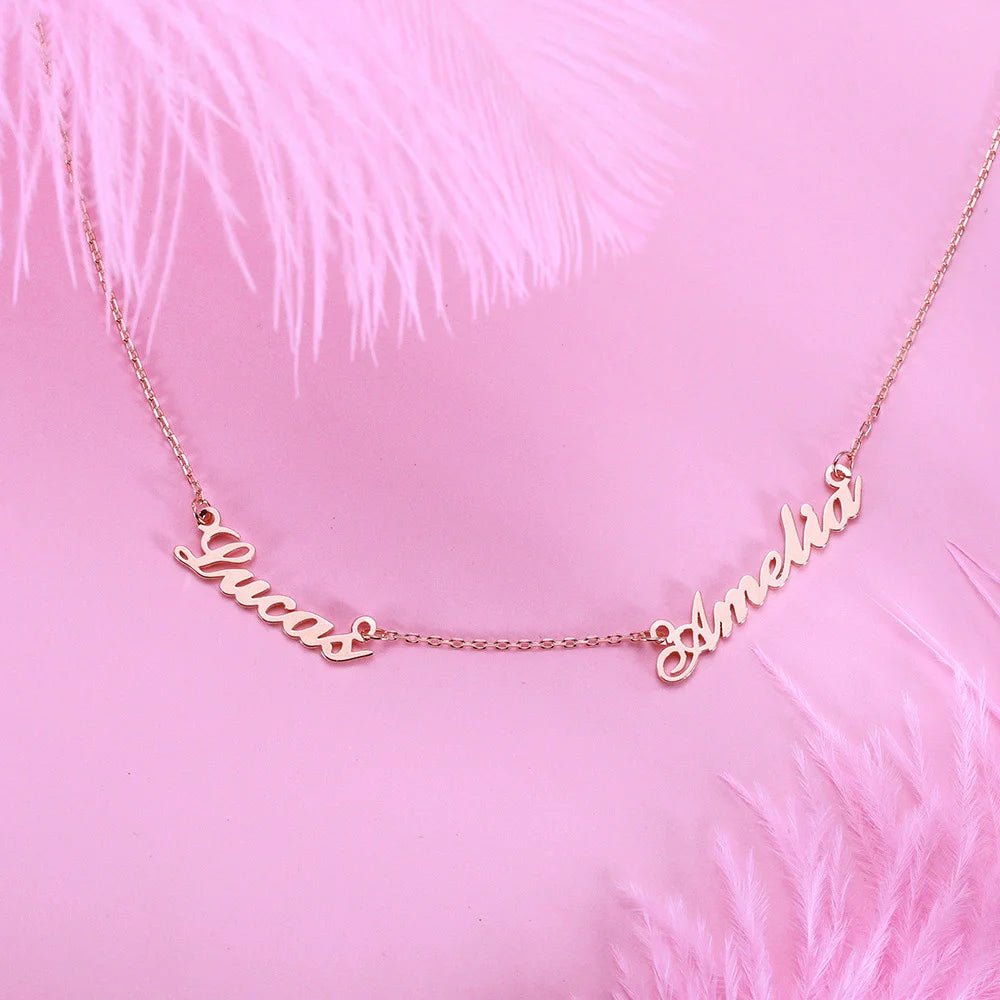 Personalized Double Name Necklace - Glamour