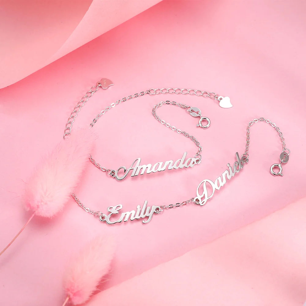 Personalized 1-4 Names Bracelet - Glamour