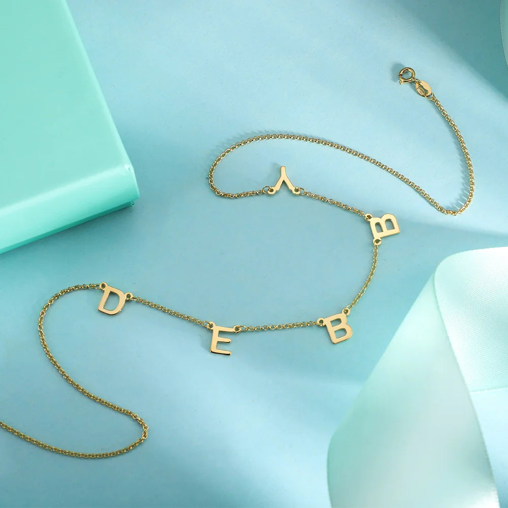Custom-designed 1-8 Initials Necklace - Glamour